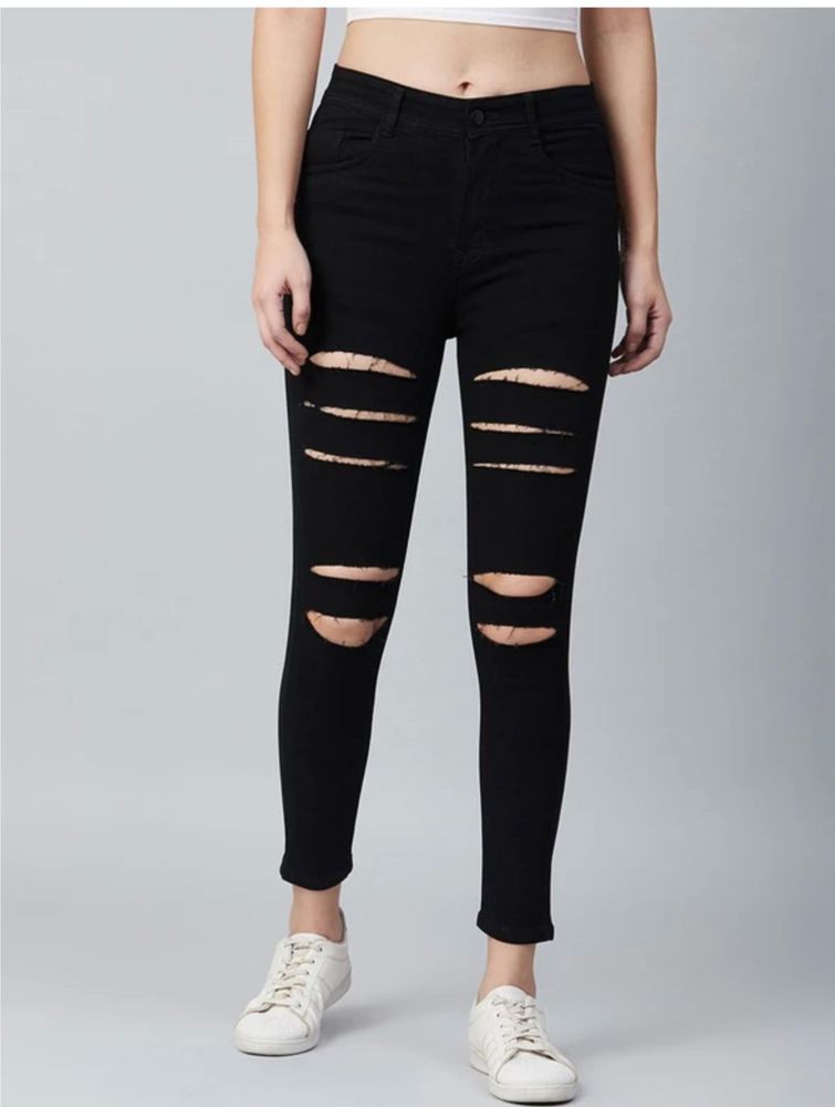Black Ripped Skinny Jeans