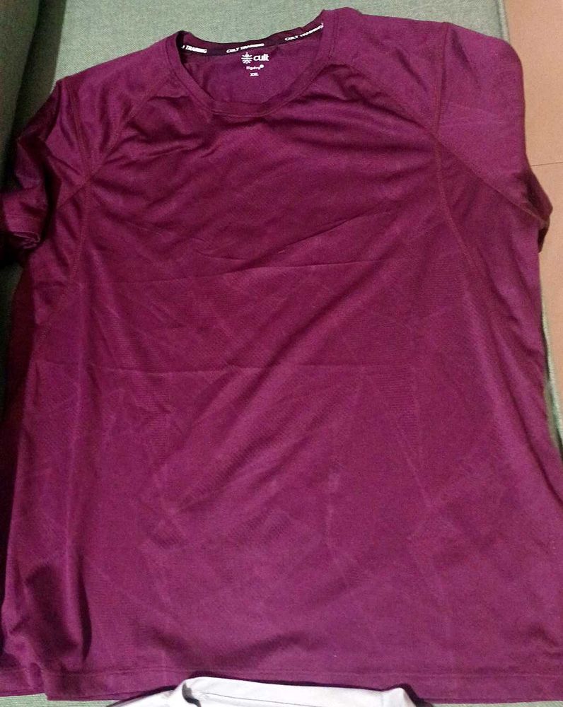 Comfortable Burgundy T-Shirt-2 set