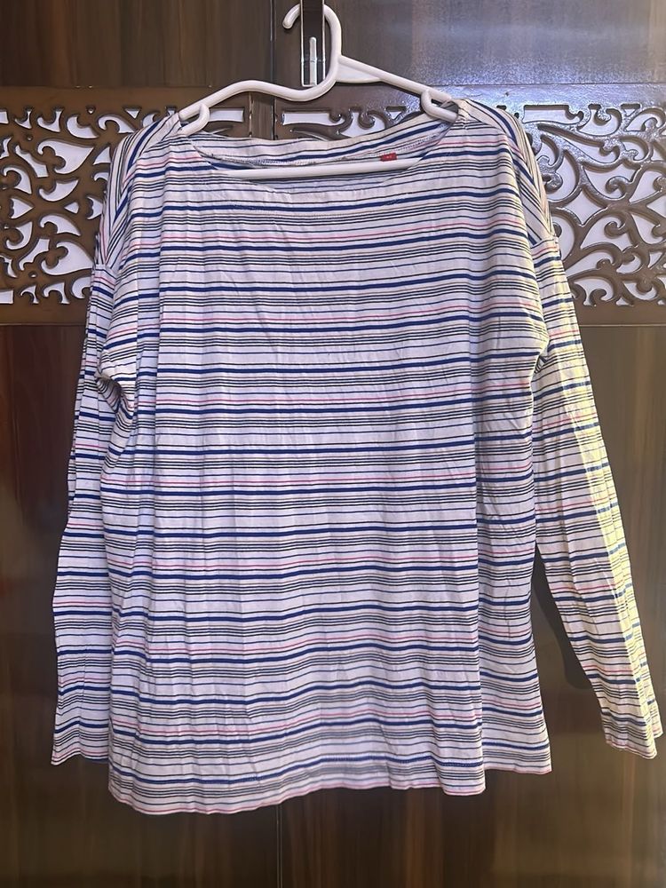 Striped Long Sleeve Top Size 42