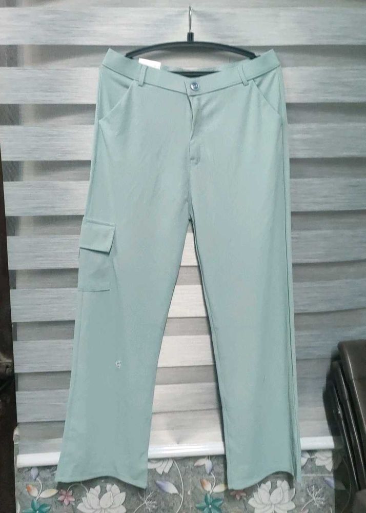Mint Green Cargo Pants