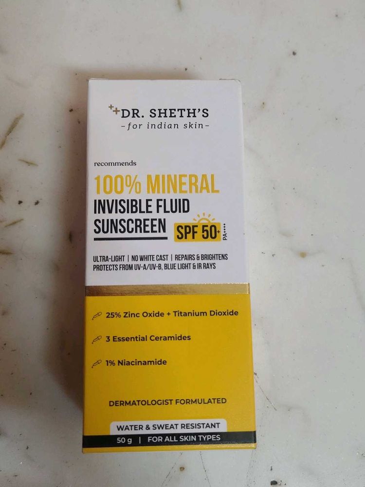 Dr. Seth's Invisible Fluid Sunscreen SPF 50
