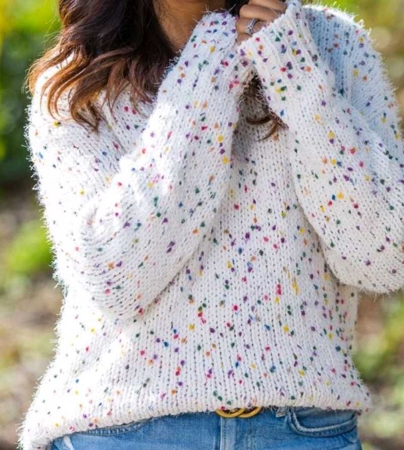 Cozy Confetti Knit Sweater