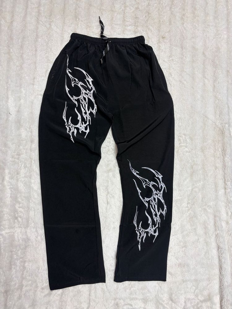 Black Tribal Print Pants