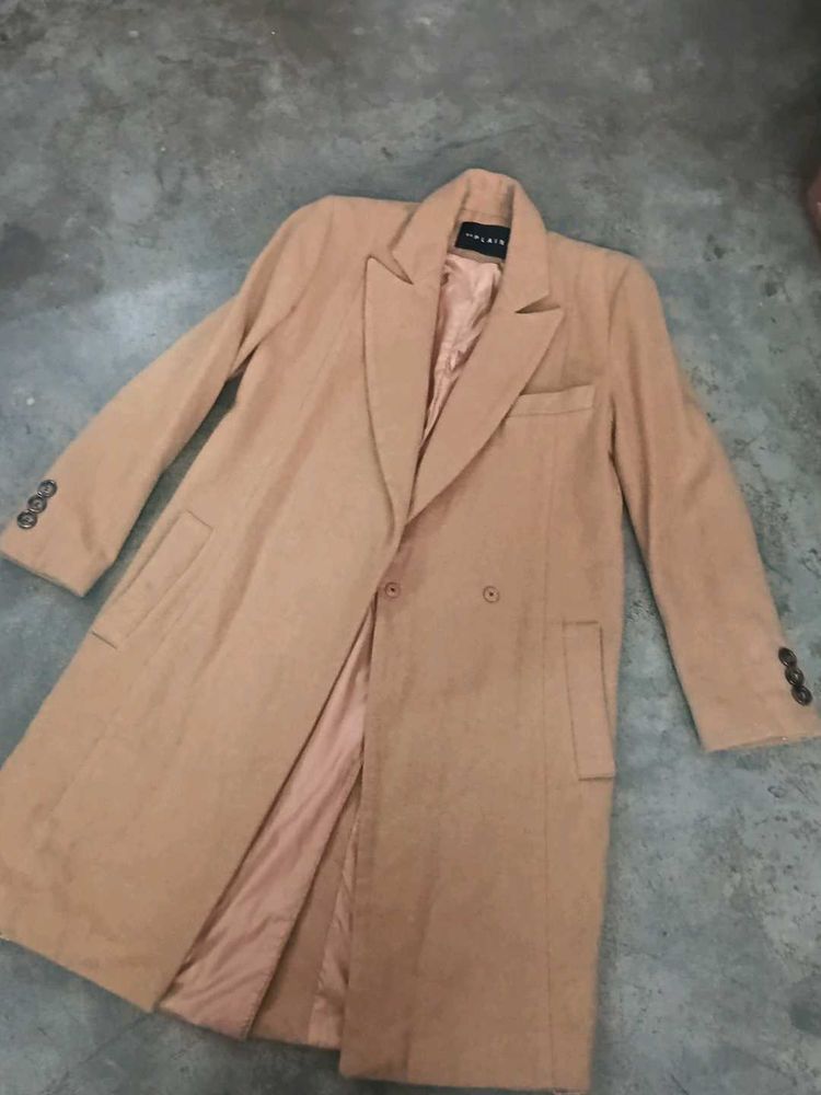 Elegant Tan Long Coat