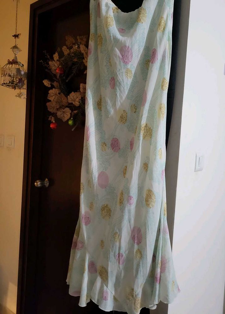 chiffon mermaid skirt