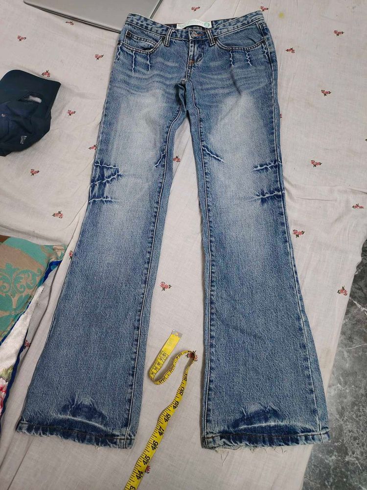Women's Blue Flared Jeans