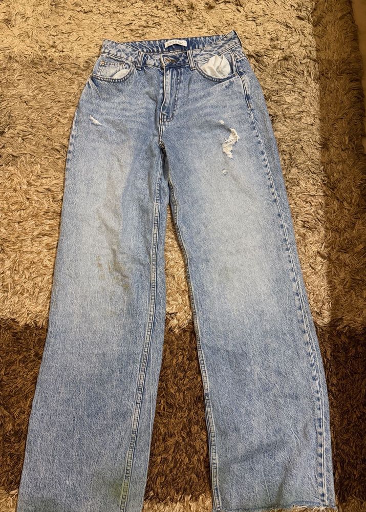 High Waisted Wide Leg Jeans
