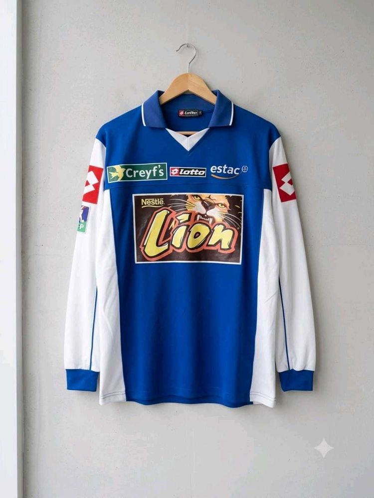 Vintage Blue &amp; White Lion T-Shirt