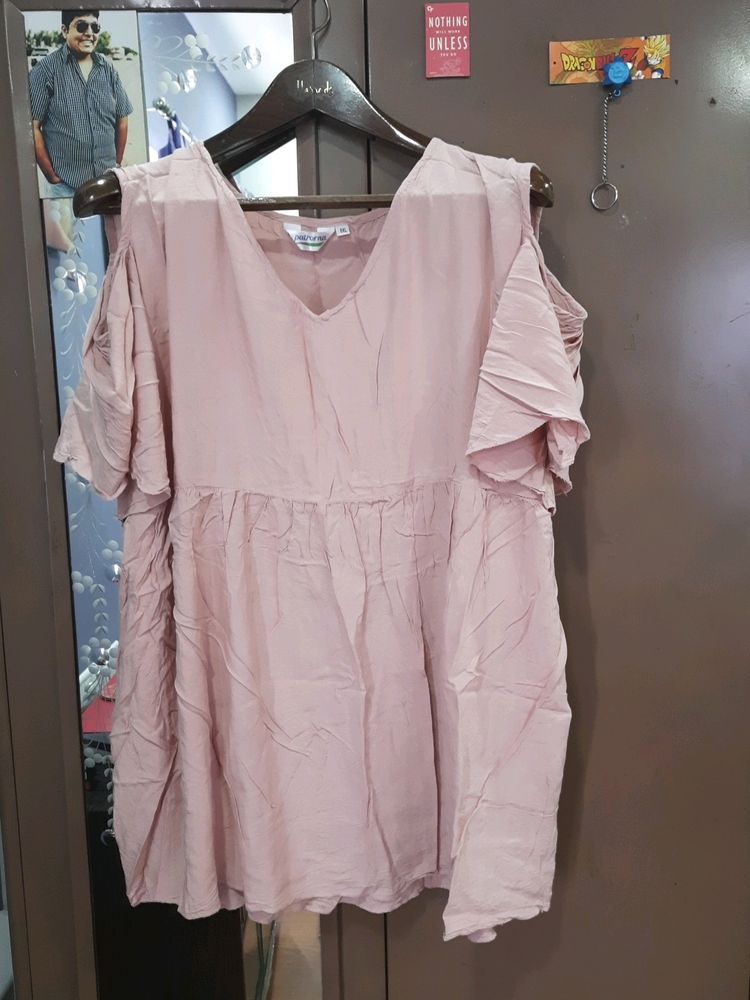 Peach Skater Plus Size Dress