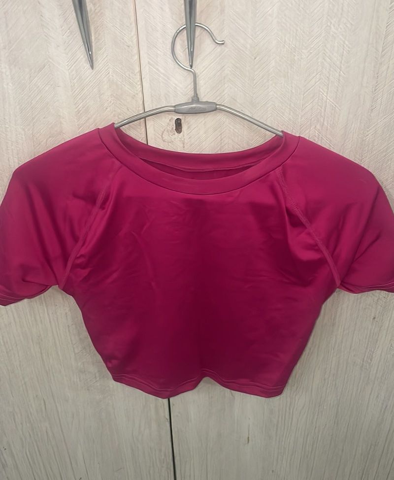 Savana Magenta Crop Top