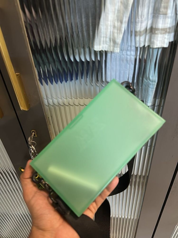 Mint Green Frosted Shoulder Bag