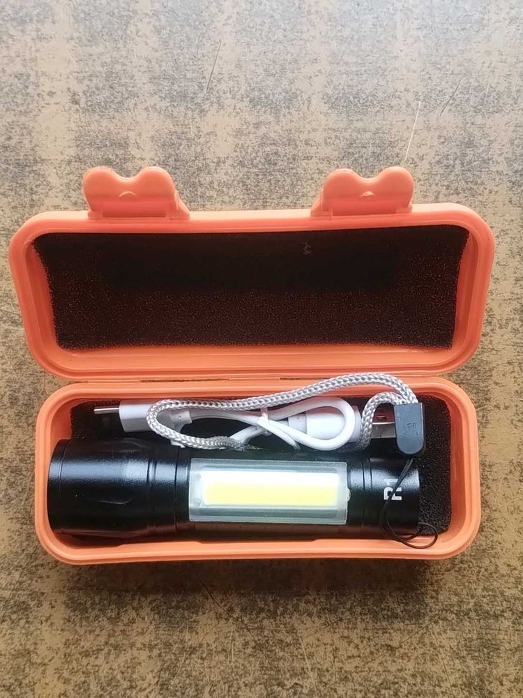 Portable LED Flashlight with Case