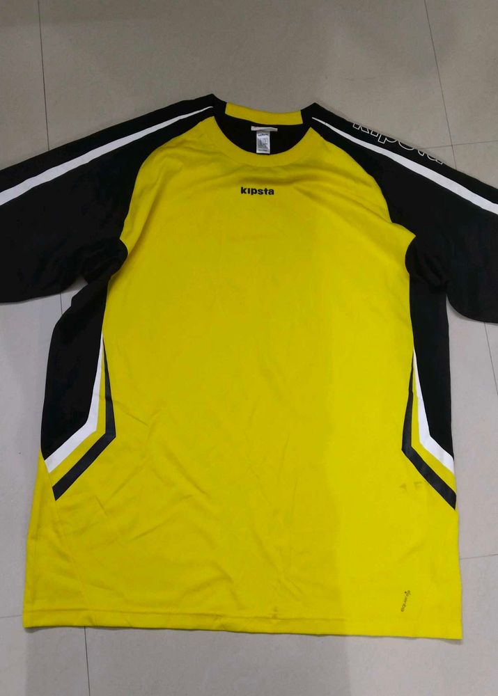 Kipsta Yellow &amp; Black T-Shirt