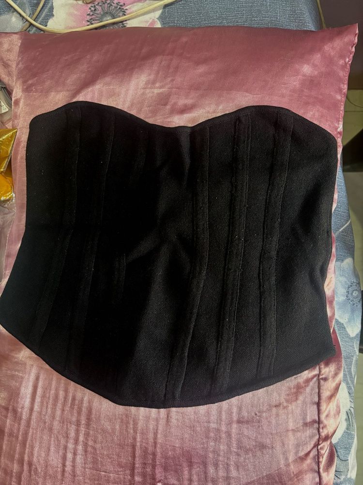 Chic Black Corset Top