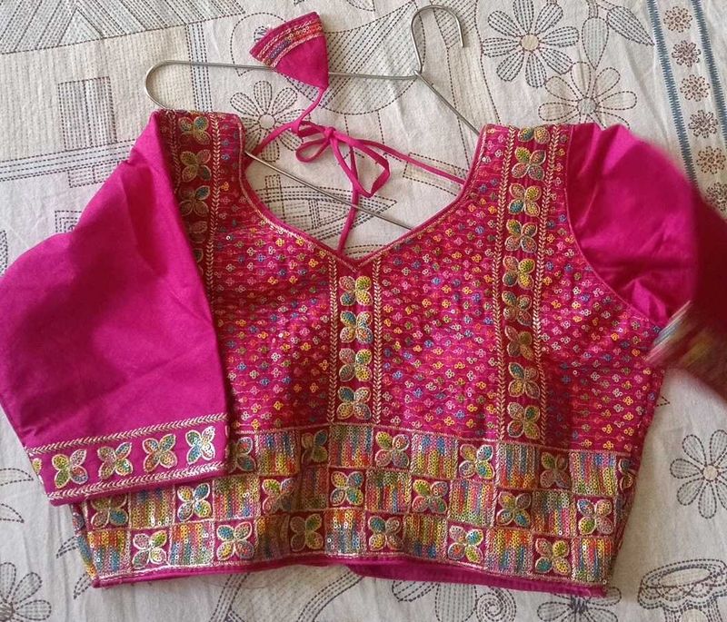 Embroidered Silk Blouse