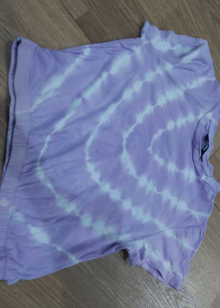 Cute Tie-Dye Crop T-Shirt