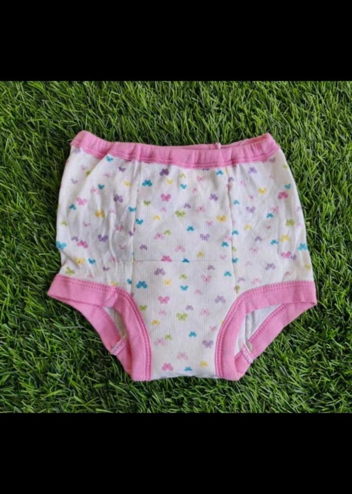 Girls' Butterfly Print Training Pants Set Of 3