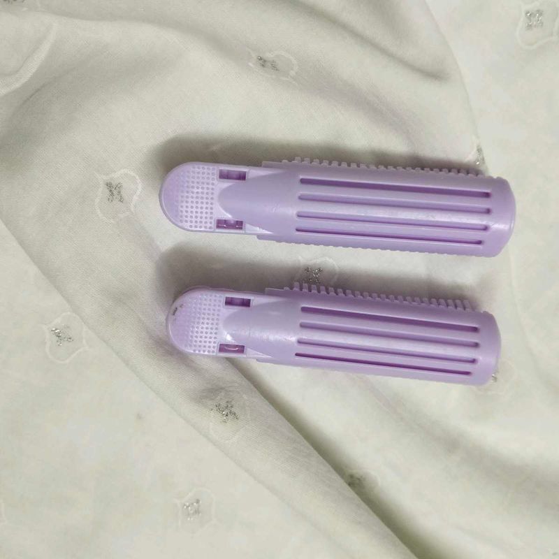 Purple Hair Rollers (Set of 2)