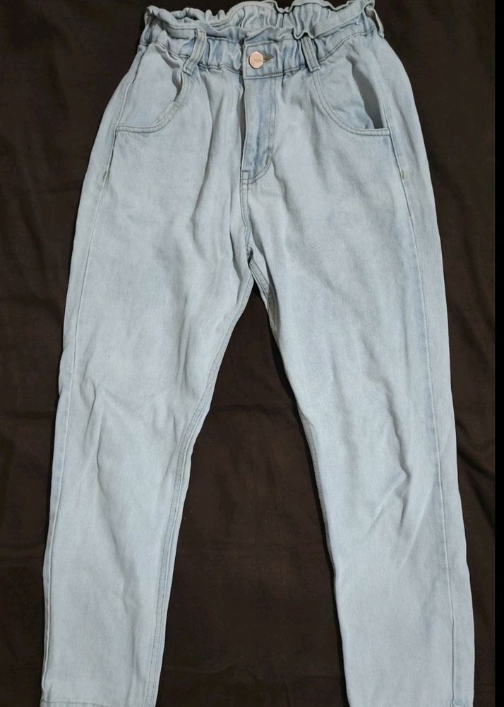 Paper Bag Mom Jeans