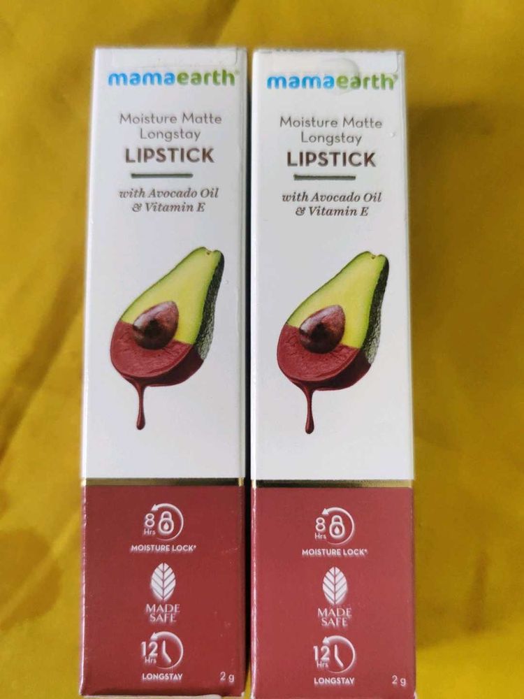 1+1free Mamaearth Moisture Matte Longstay Lipstick