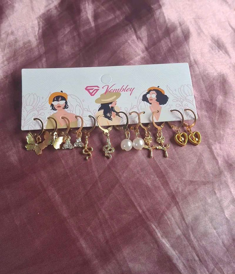 Vemblley 7-Piece Earring Set