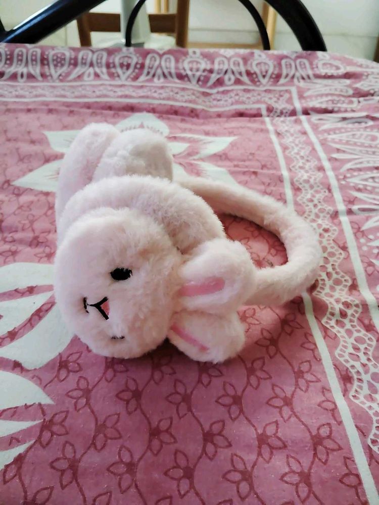 41.Cute Pink Bunny Earmuffs