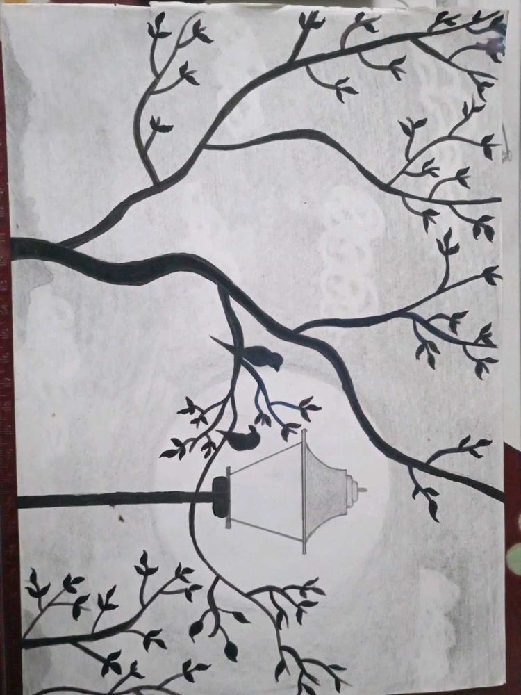 Monochrome Tree Art