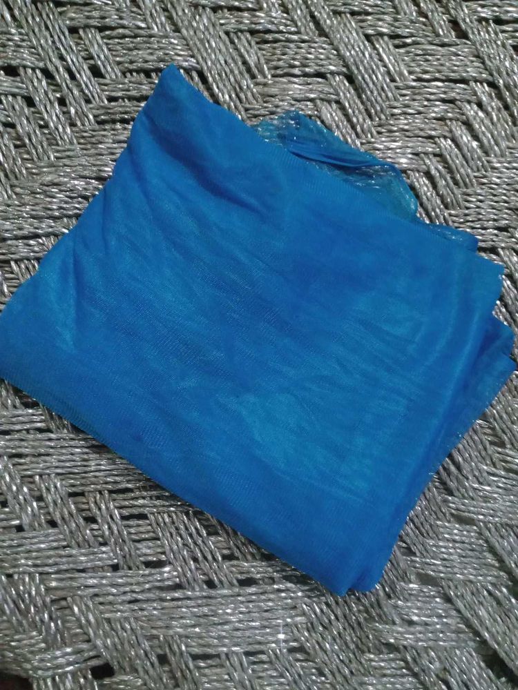 3 Miter Blue Fabric Piece