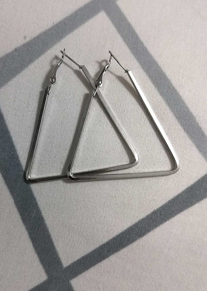 Unique Triangle Hoop Earrings
