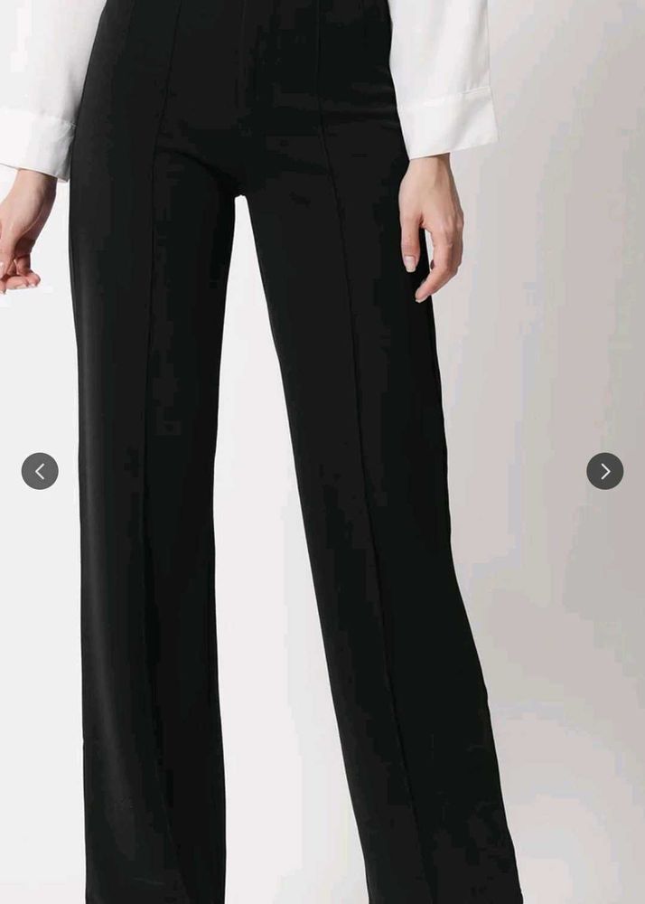 Classic Black Wide Leg Trousers