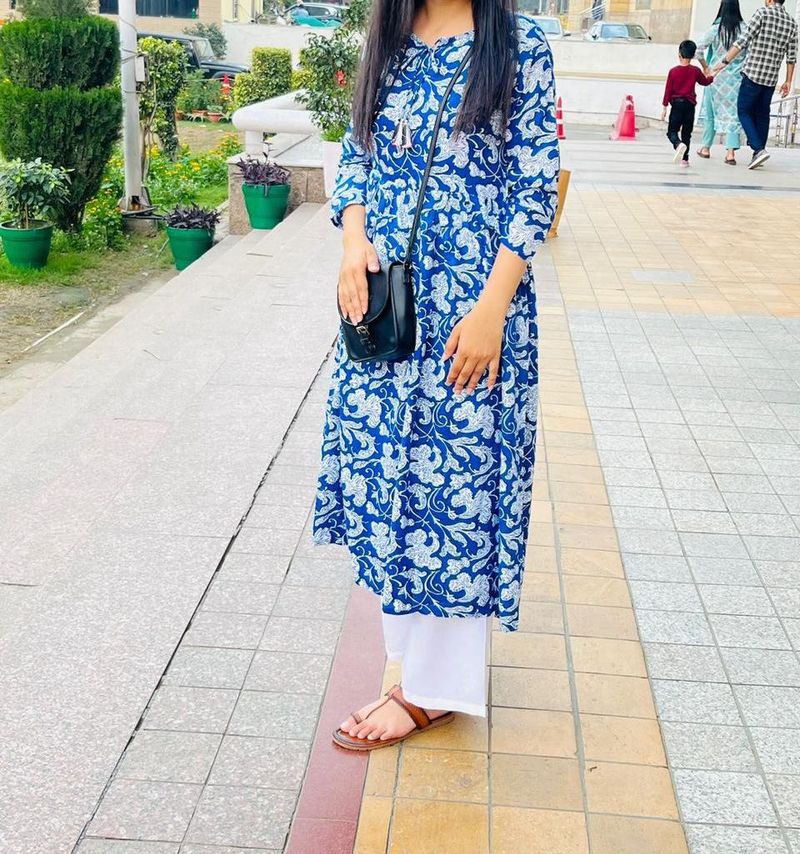 Blue Floral Maxi Dress