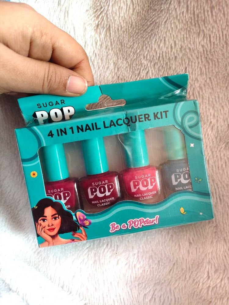 SUGAR POP 4 in 1 Nail Lacquer Kit | Chip-resistant