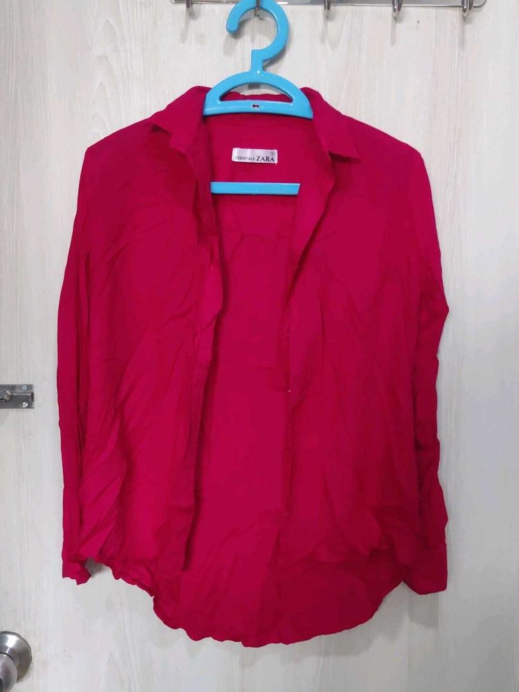 Pink Button-Down Shirt
