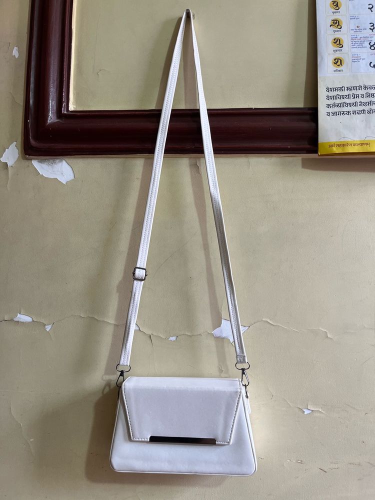Stylish White Crossbody Bag