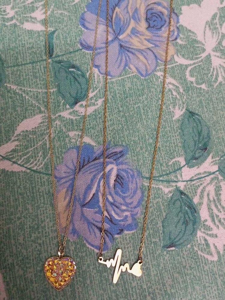 Delicate Heart &amp; EKG Necklaces
