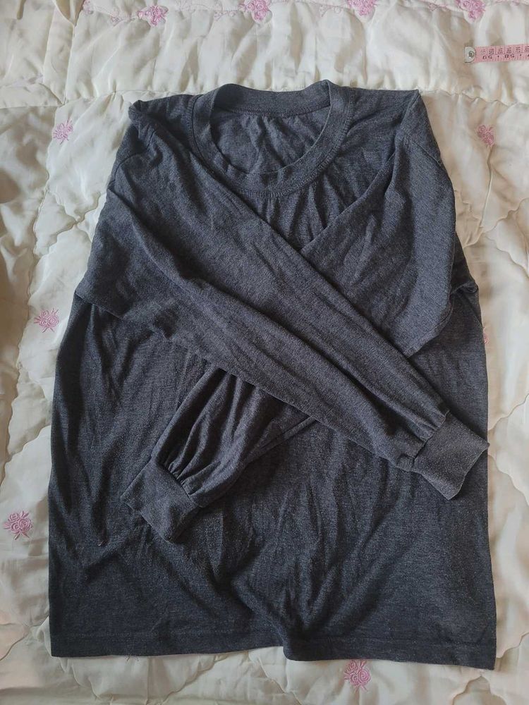 Gray Long Sleeve T-Shirt