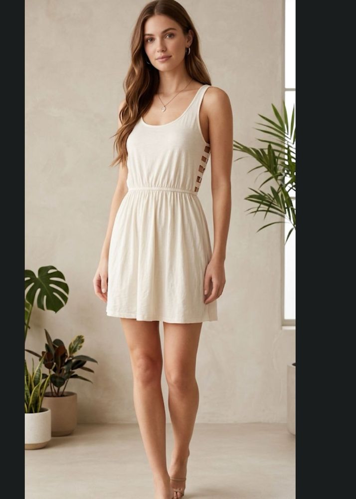 Bershka Cut-Out Back Mini Dress
