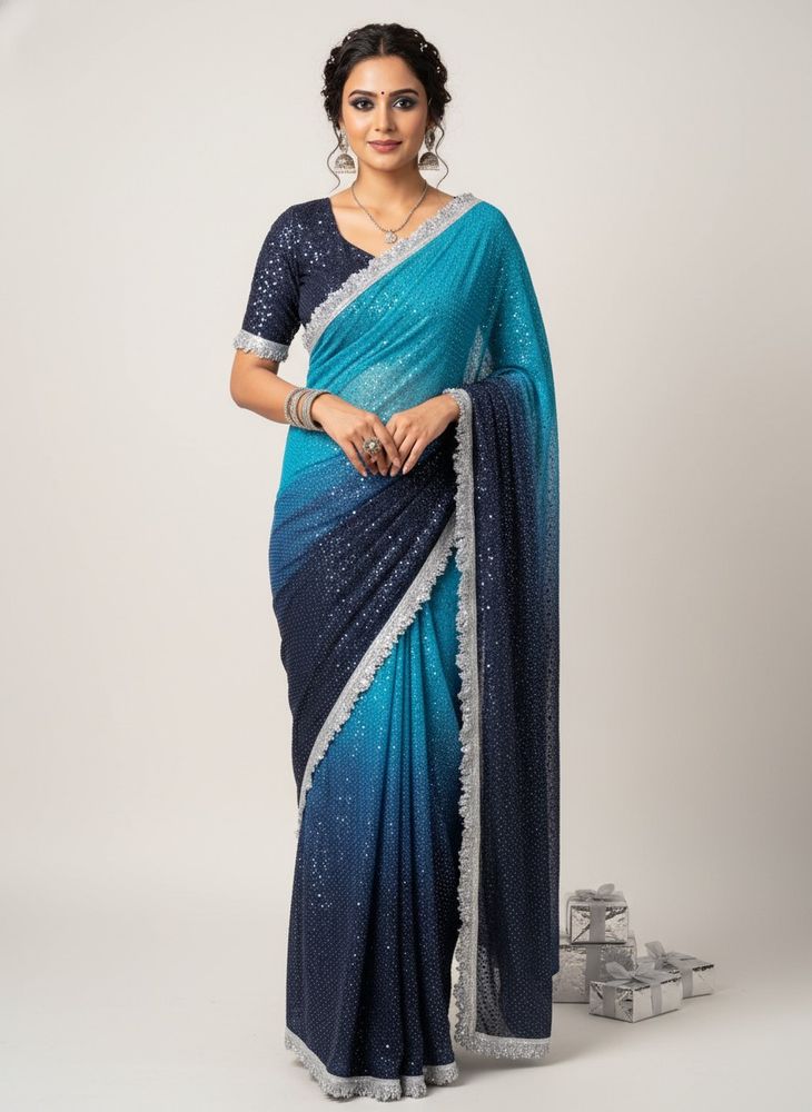 viral lace saree New with free Bangles 🎁