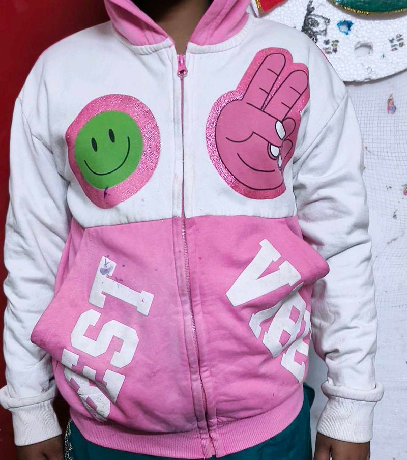 NOW Funky Girls' Graphic Zip-Up Hoodie