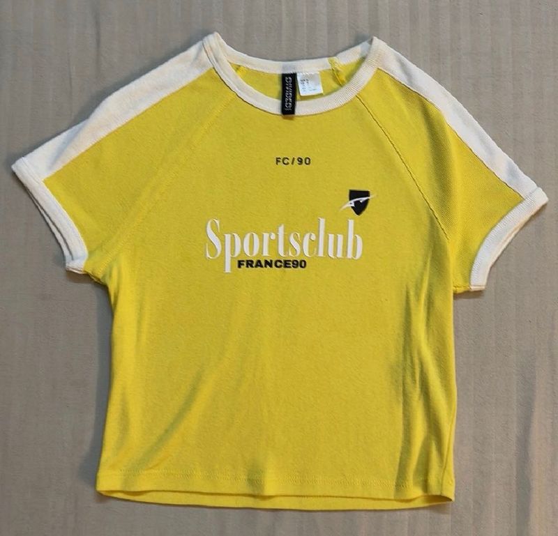Yellow Printed T-Shirt