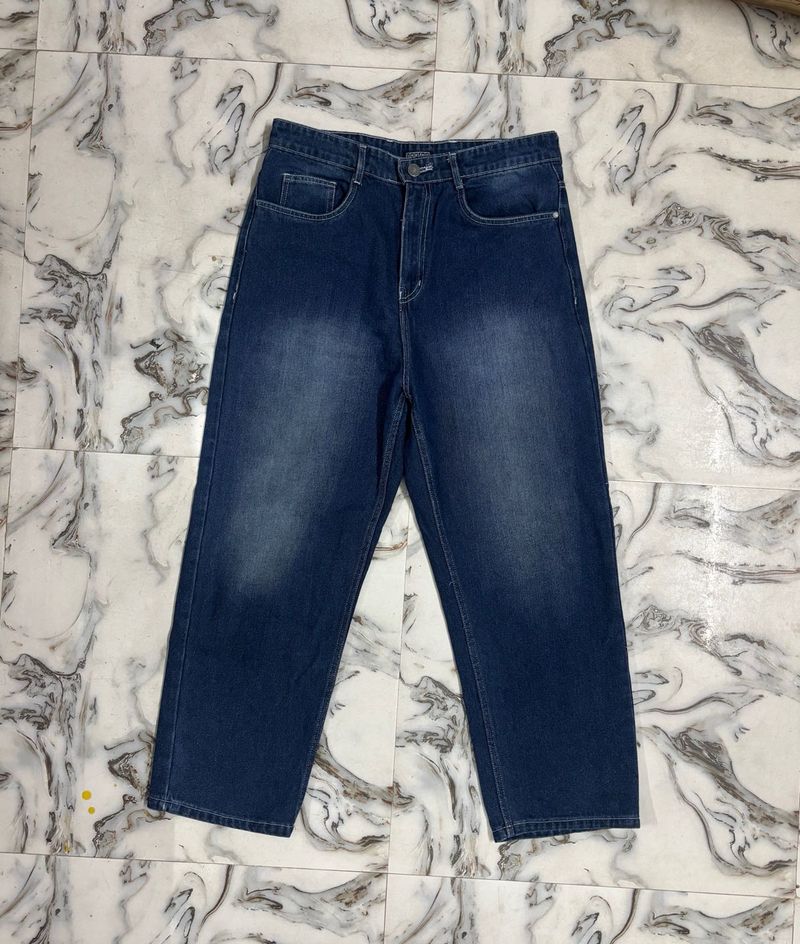 ‘’loose fit’’Blue Wash Denim Jeans