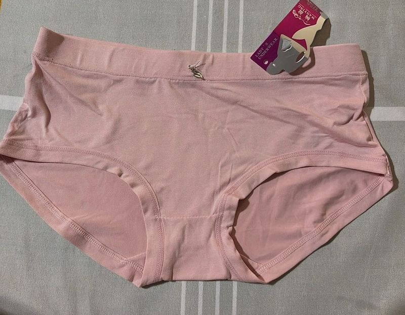 Pink Cotton Briefs with Tag