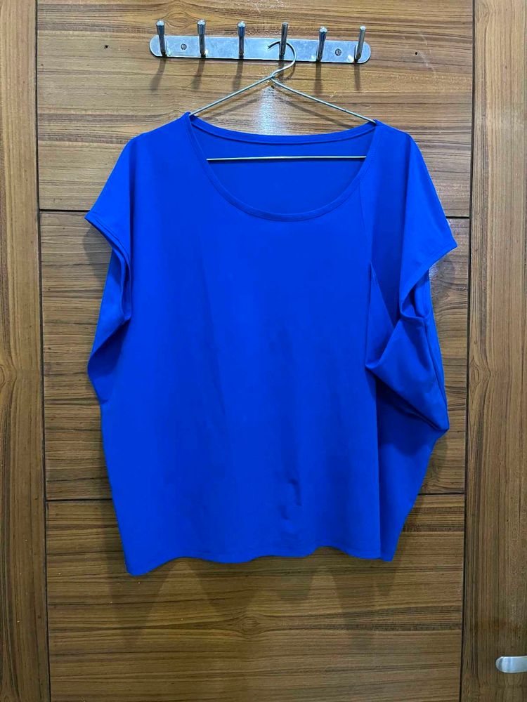 Vibrant Blue Casual Tunic
