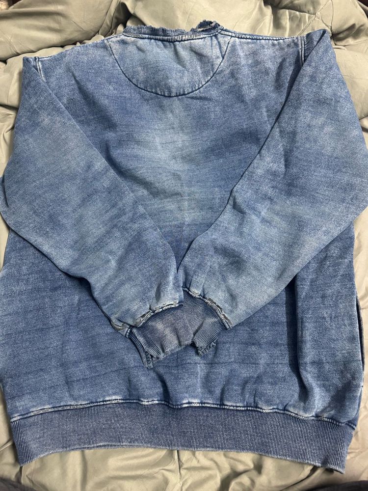 Acid Wash Pullover Sweater