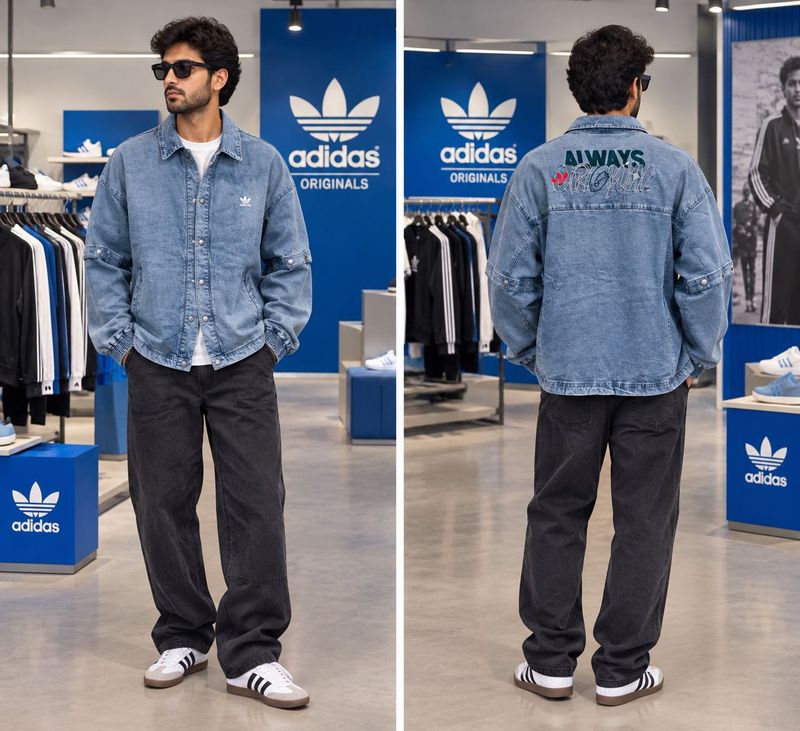🇬🇧 Adidas originals imported Denim Jacket