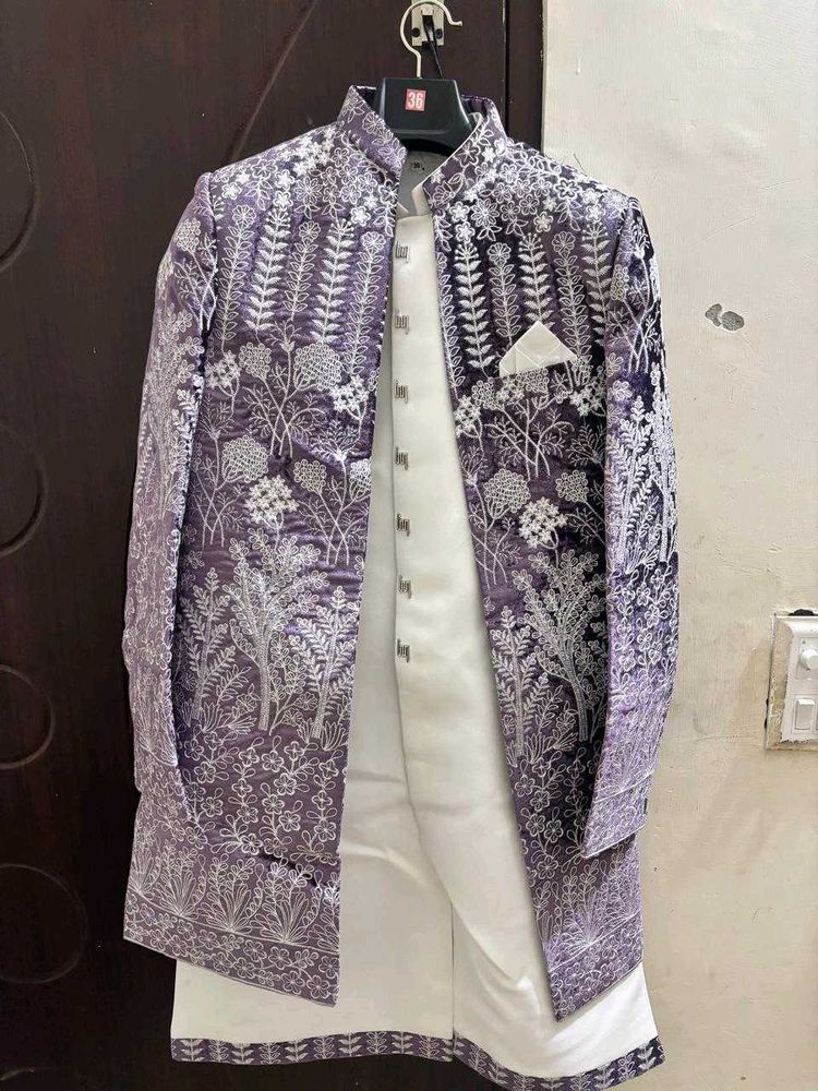 Men's Embroidered Sherwani Set