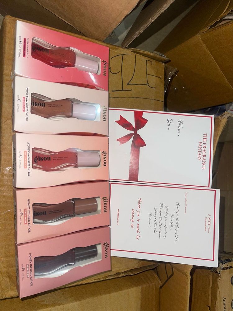 Gison Honey Infused Lip Oil Set