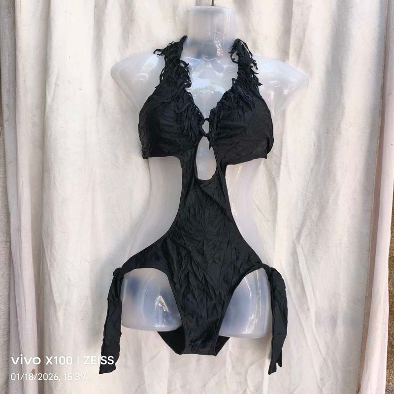 Chic Black One-Piece Swimsuit