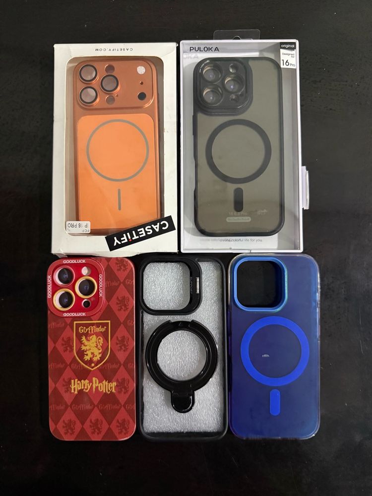 iphone 16 pro mobile back cover case pack of 5
