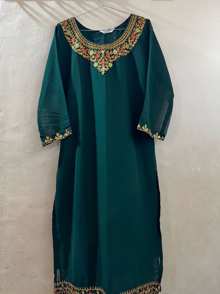 Elegant Emerald Green Kurta